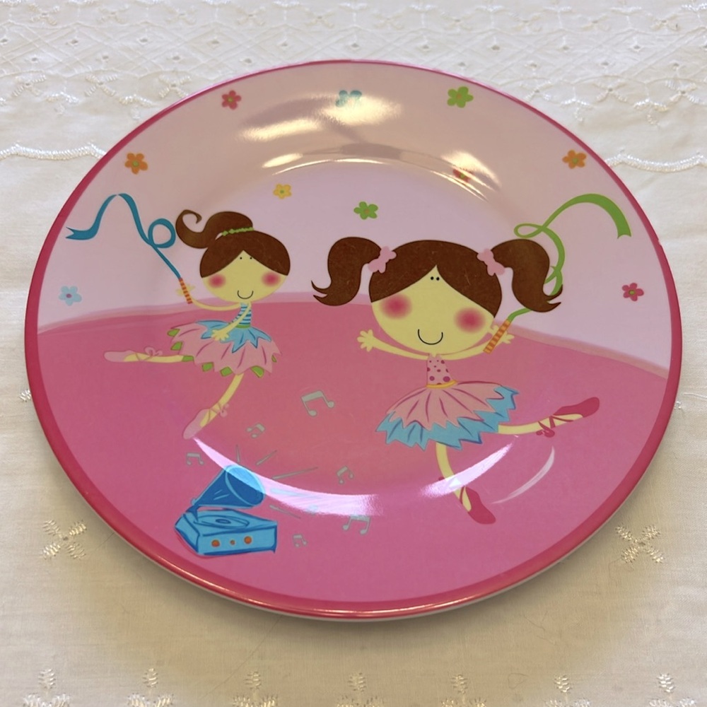 Little Ballerina Plastic Plate